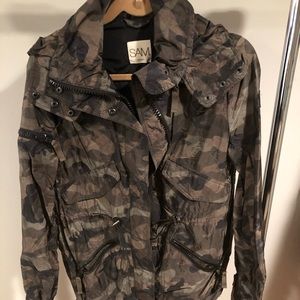 SAM camo rain jacket